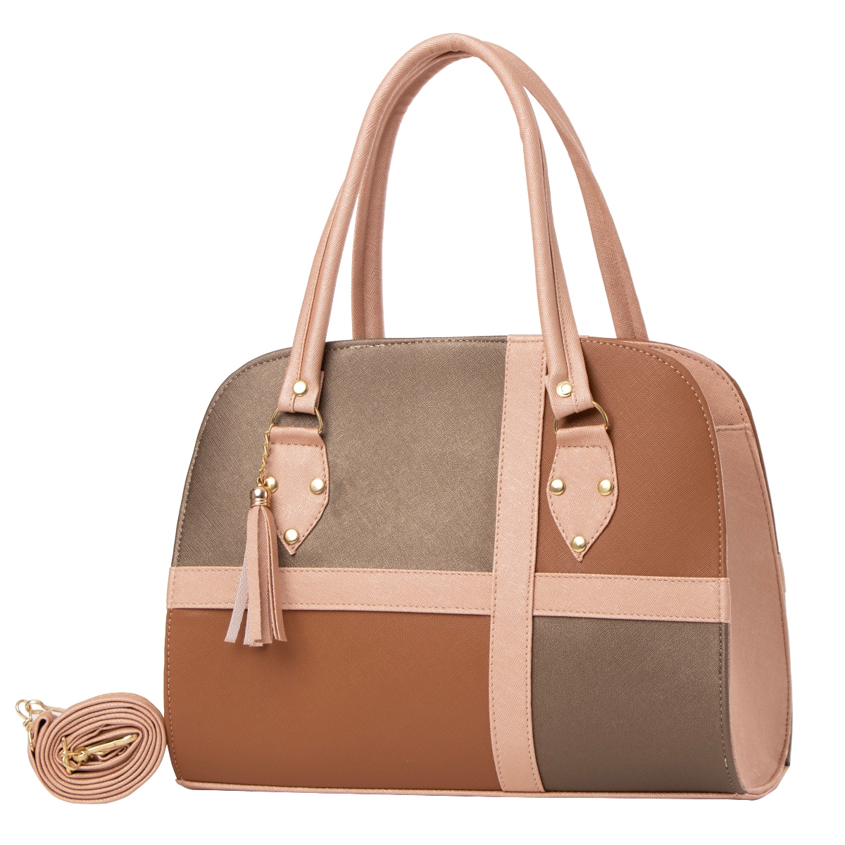 Foto 2 | Bolsa Fana Ilma Color Antimonio / Camel Hermosa