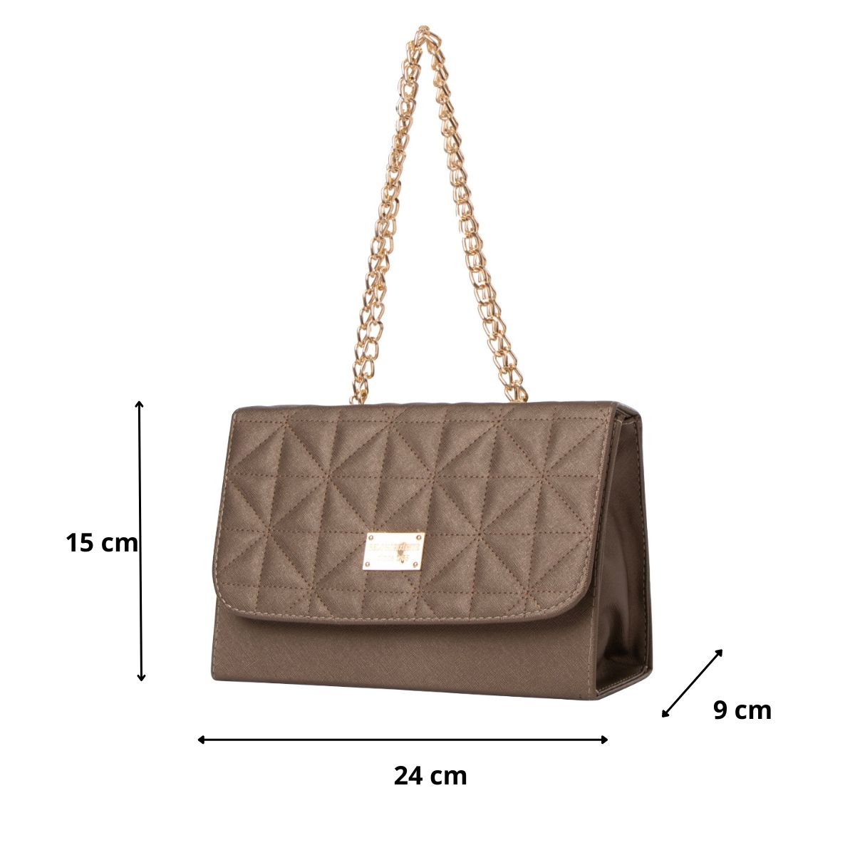Foto 3 | Bolsa Fana Melina Color Antimonio Con Asas
