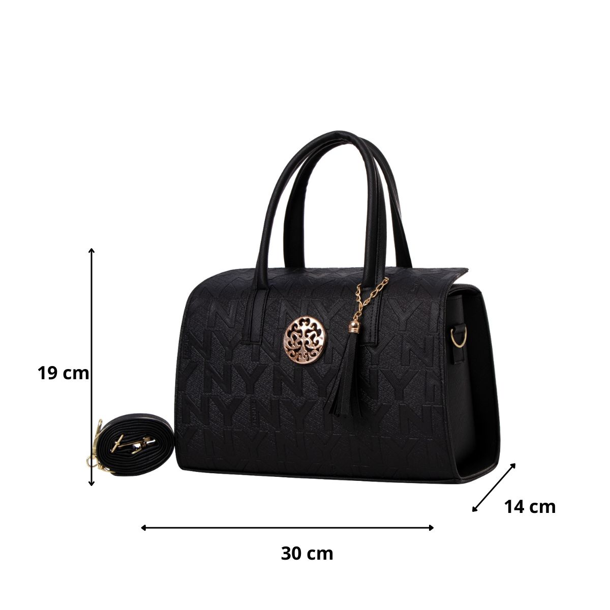 Foto 3 | Bolsa Fana Luciana Color Negro Fina