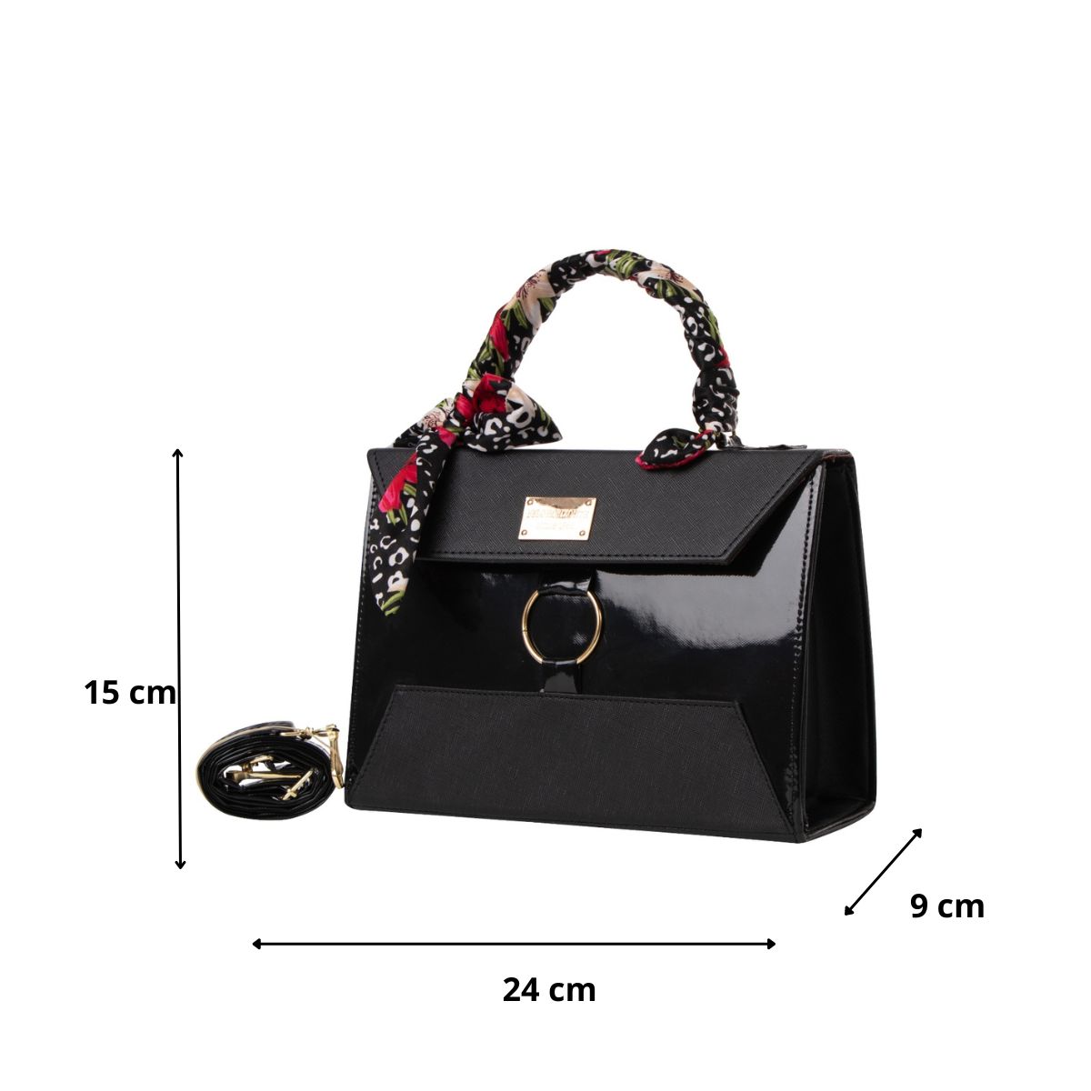 Foto 4 pulgar | Bolsa Fana Minerva Color Negro Preciosa