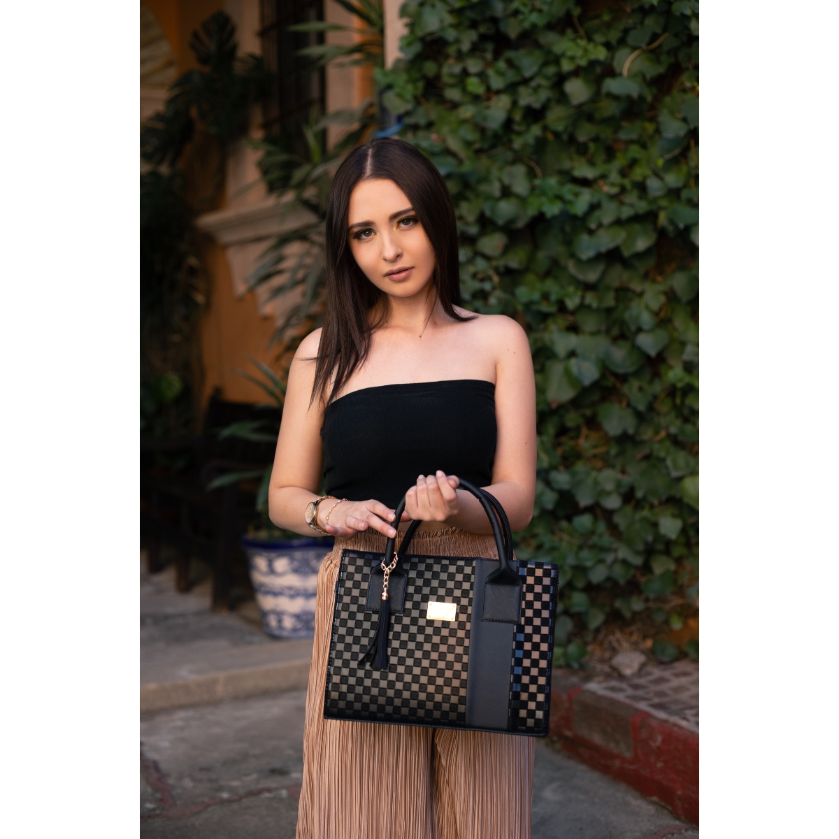 Foto 5 pulgar | Bolsa Fana Kady Color Negro Hermosa