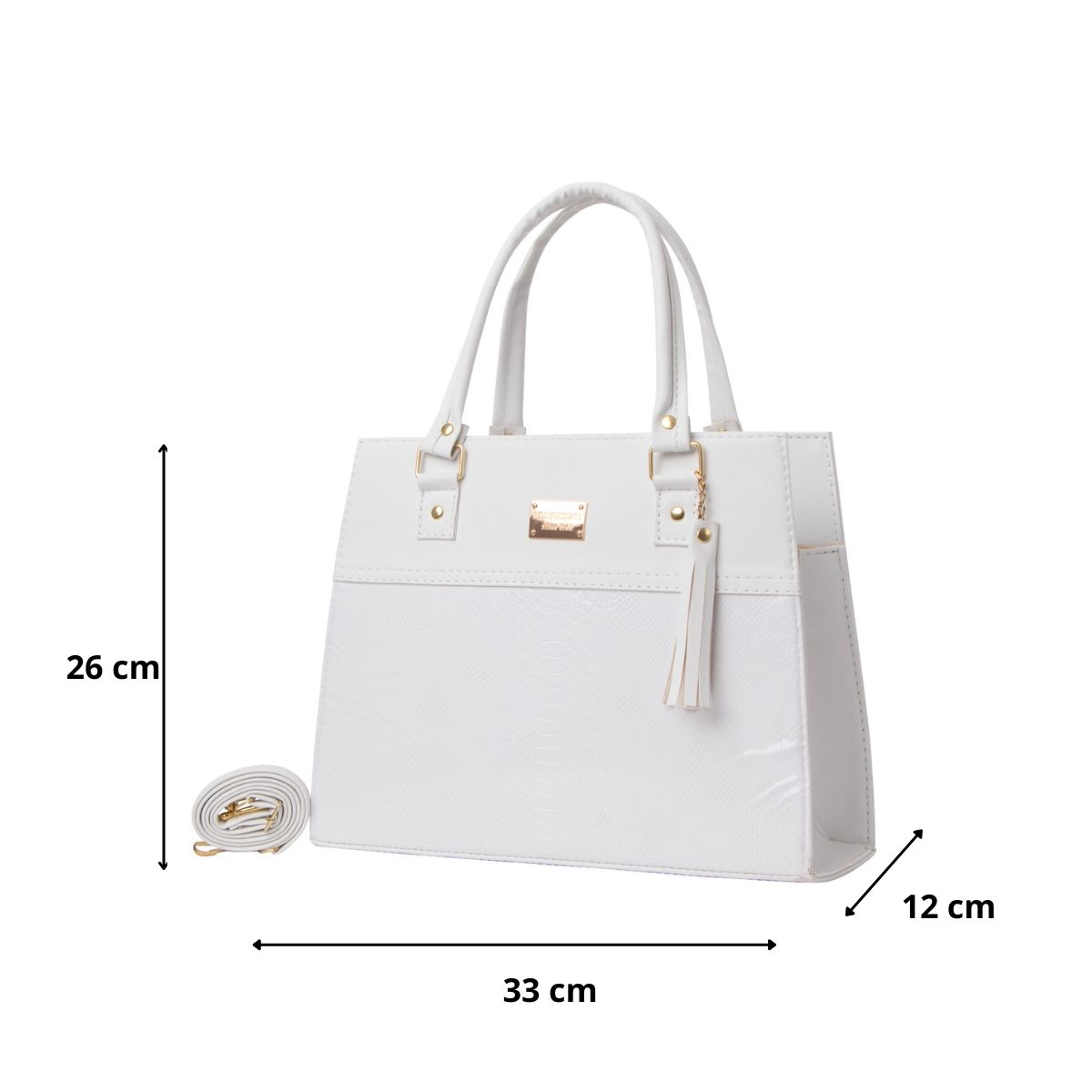 Foto 3 | Bolsa Fana Maura Color Blanco Refinada