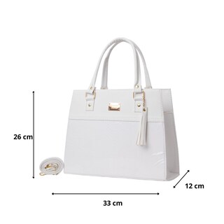 Foto 3 | Bolsa Fana Maura Color Blanco Refinada
