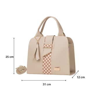 Foto 3 | Bolsa Fana Malu Color Beige Elegante