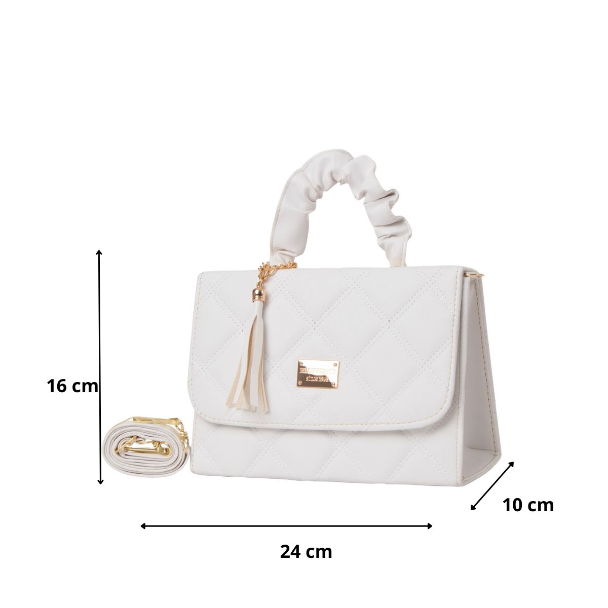 Foto 4 pulgar | Bolsa Fana Morgan Blanca Interior de Tela