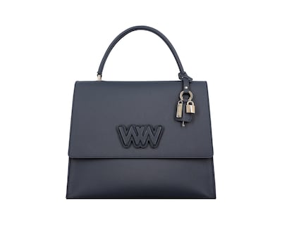 Foto 2 | Bolsa Satchel Westies Hbmocachwe Azul Sintetico