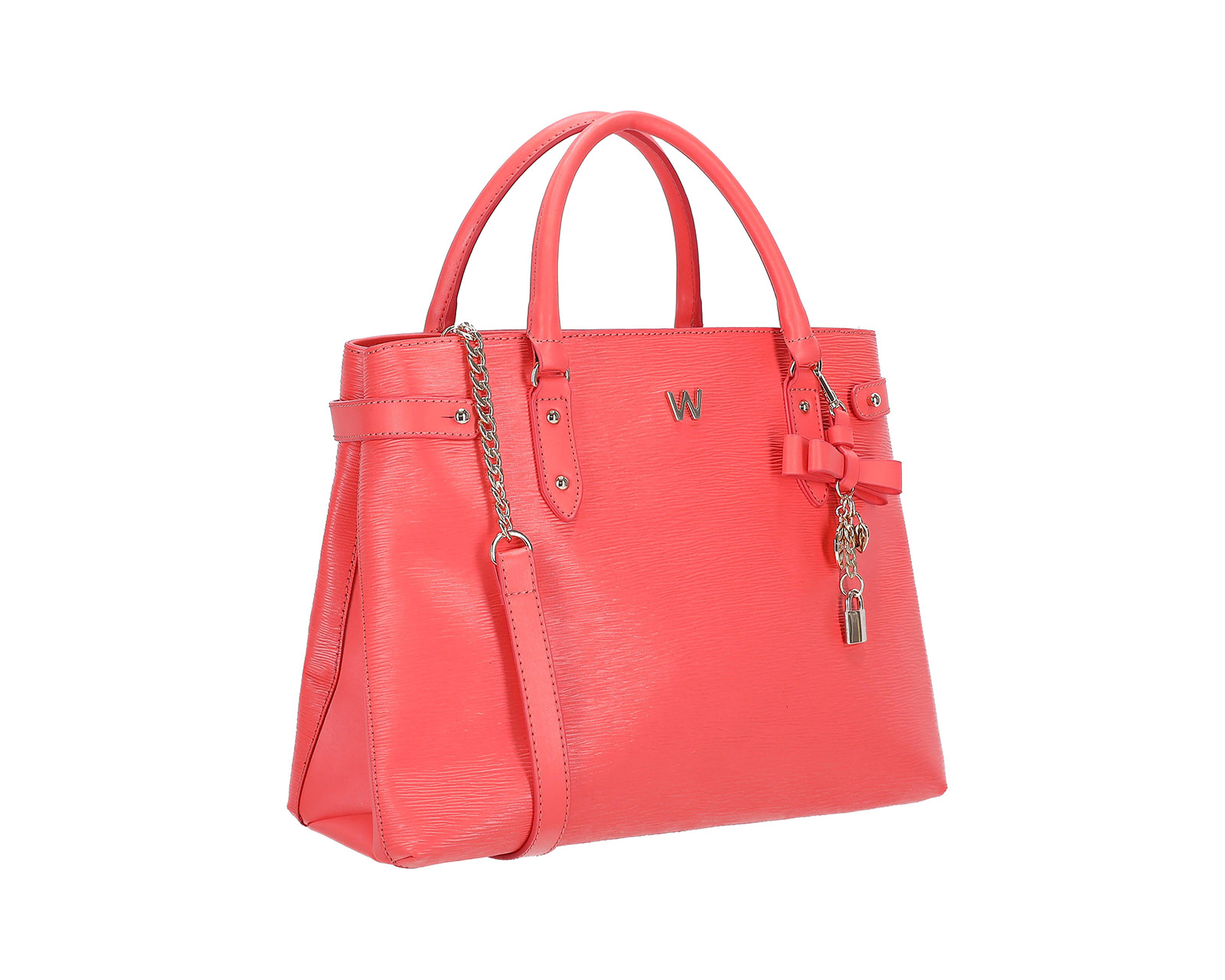 Foto 2 pulgar | Bolsa Satchel Westies Hbquinary19we Naranja Sintetico