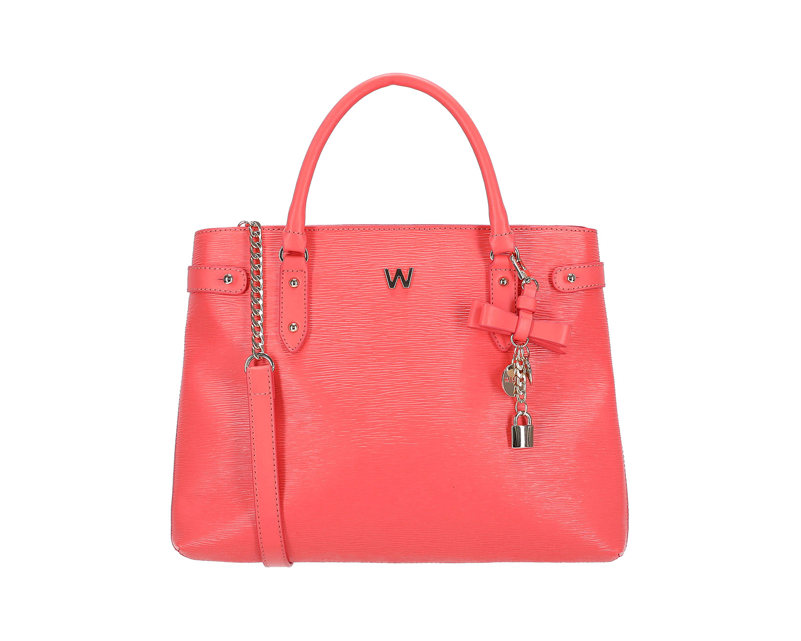 Foto 3 pulgar | Bolsa Satchel Westies Hbquinary19we Naranja Sintetico