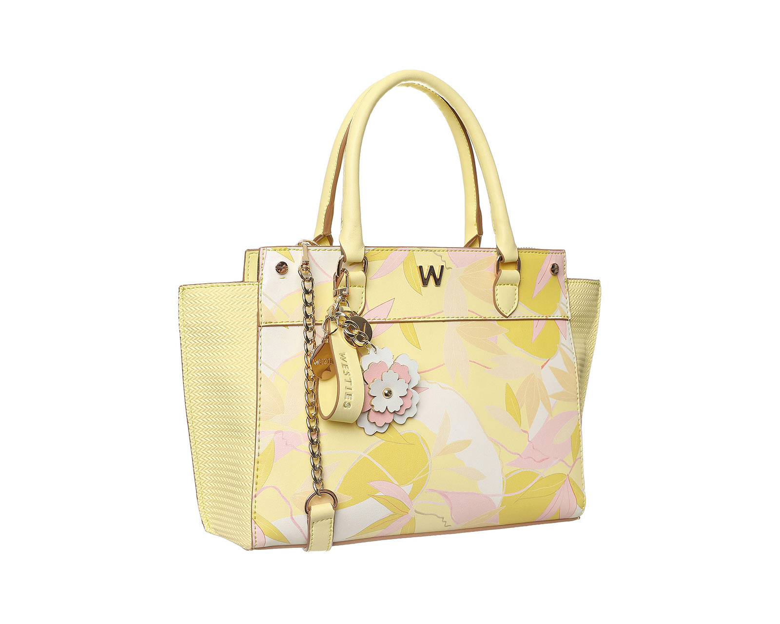 Foto 2 pulgar | Bolsa Satchel Westies Hbmarielywe Amarillo Sintetico