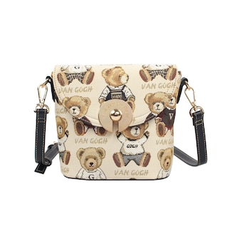 Foto 1 | Bolso Bucket Van Gogh Bear By Henney Bear V019 Super Grey