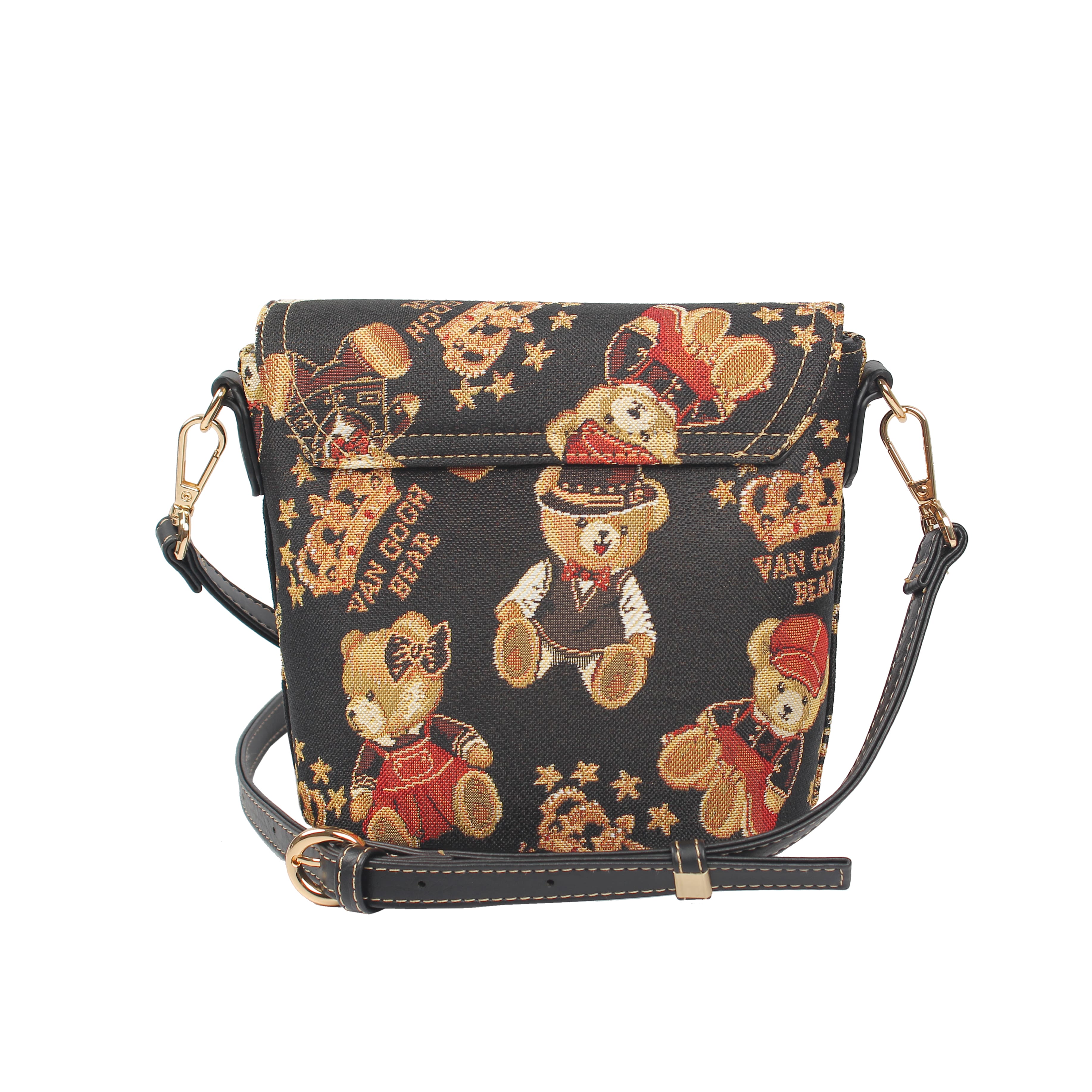 Foto 3 pulgar | Bolso Bucket Van Gogh Bear By Henney Bear V019 Super Grey