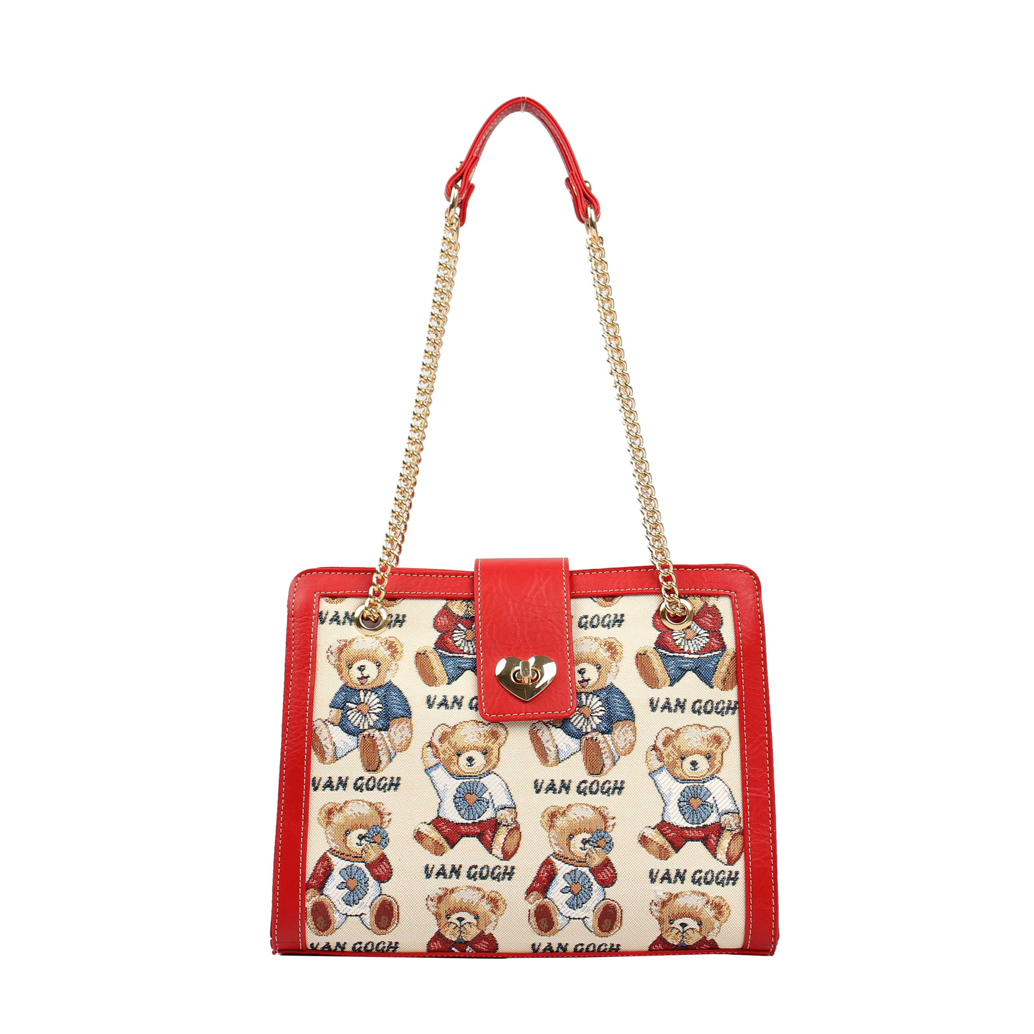 Bolso Satchel Van Gogh Bear By Henney Bear V015 Camomile