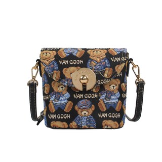 Foto 1 | Bolsa Van Gogh Bear Negra