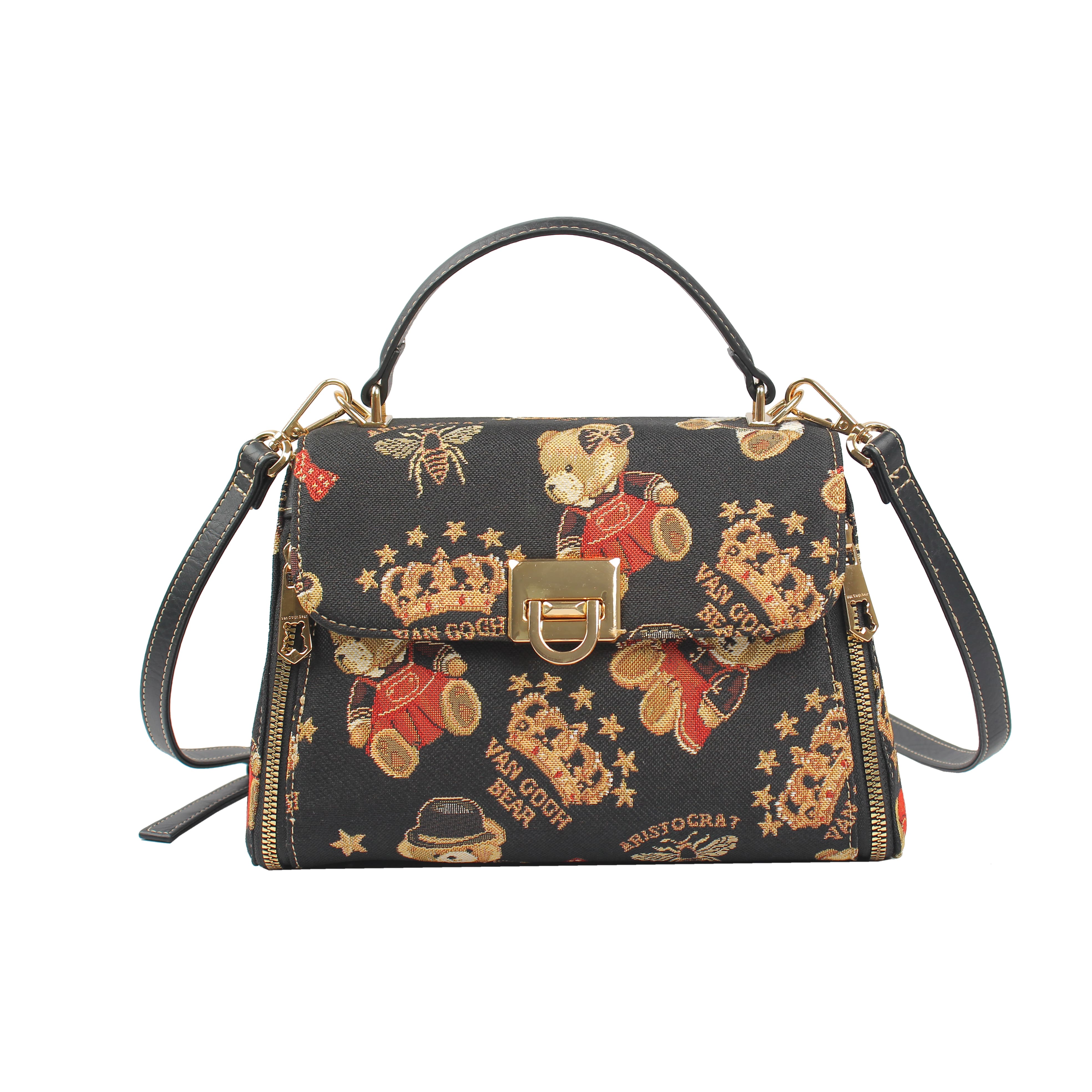 Foto 2 pulgar | Bolso Satchel Van Gogh By Henney Bear V043 Glory Shine