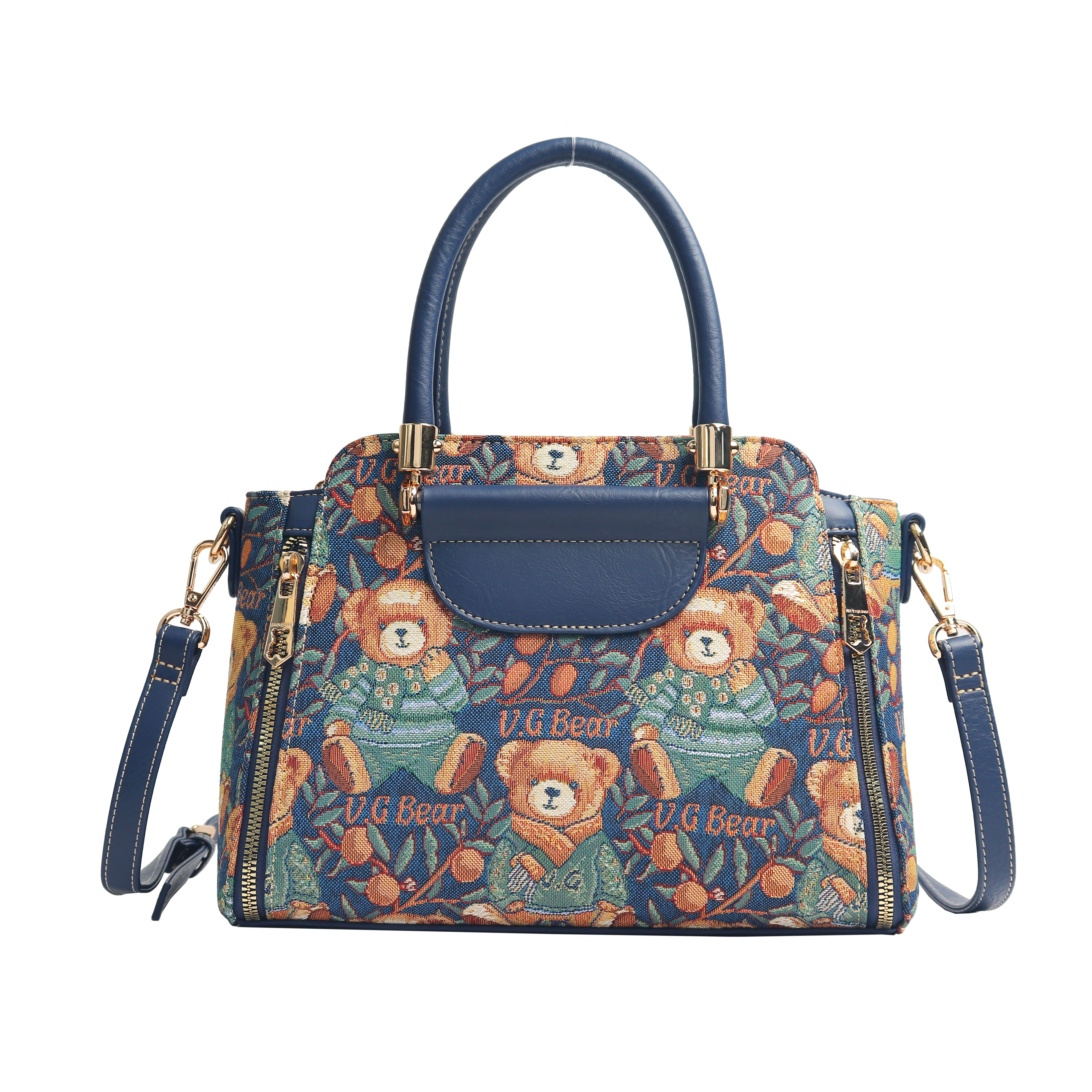 Bolso Satachel Van Gogh Bear By Henney Bear V046 Bear Trip