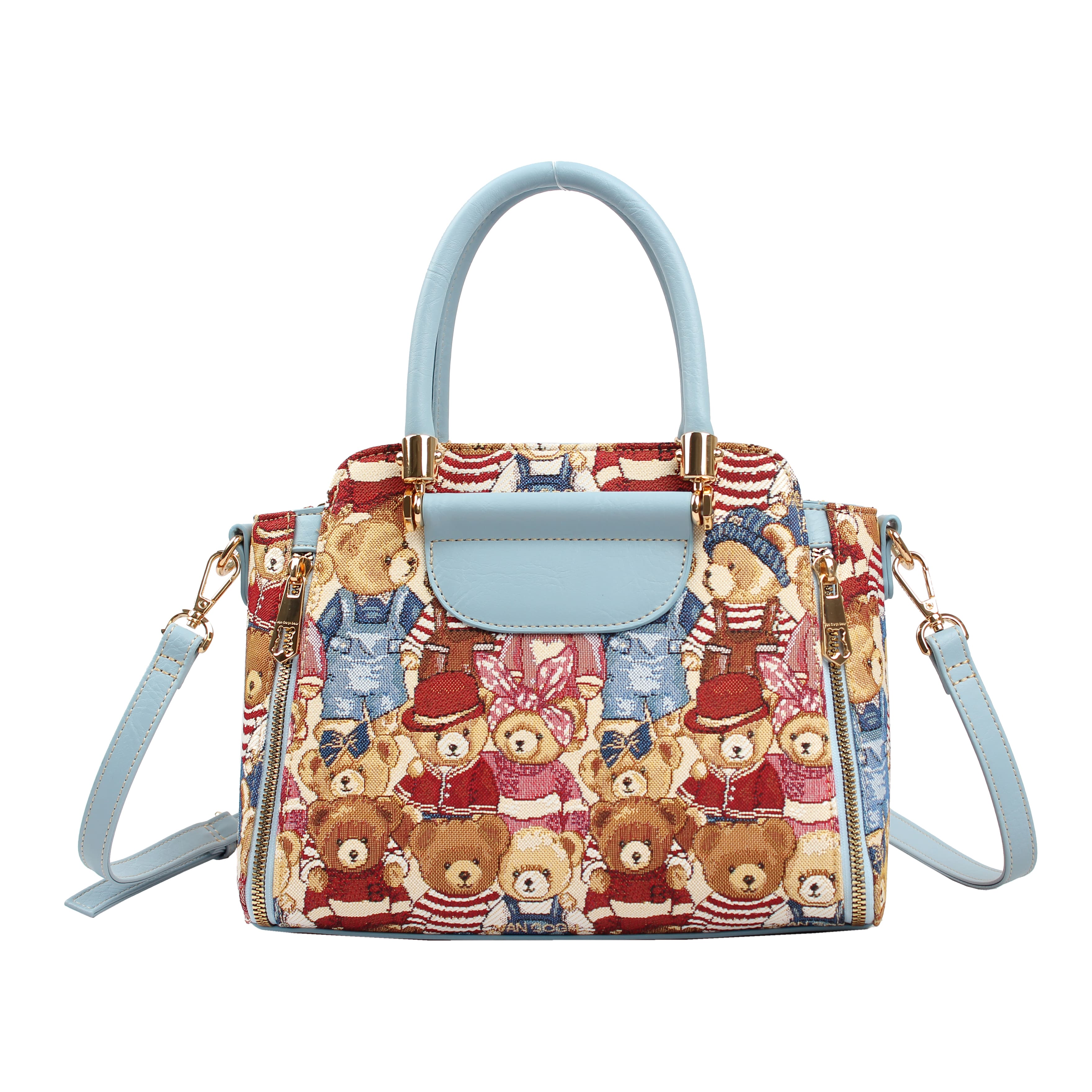 Bolso Satchel Van Gogh Bear By Henney Bear V046 Love Story