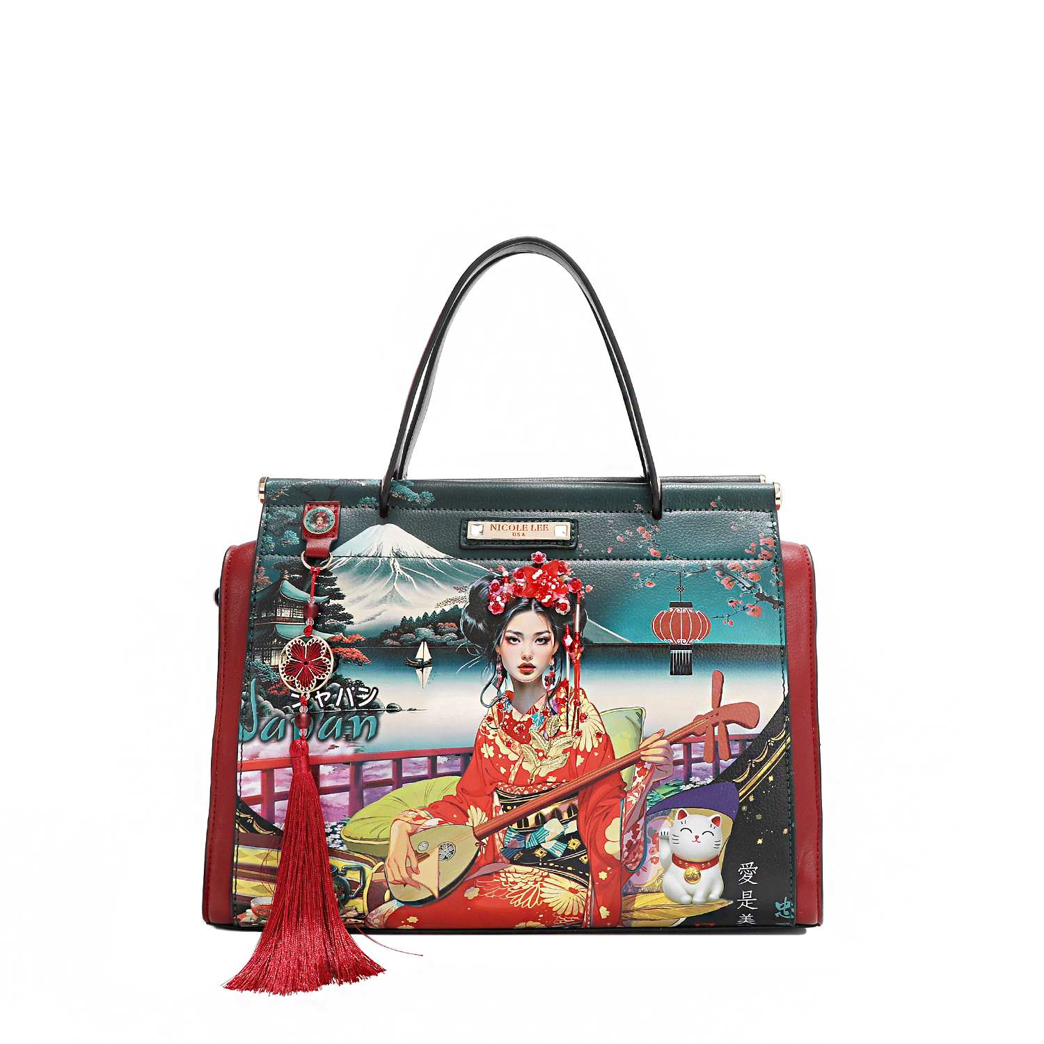 Foto 1 | Bolsa Cuadrada Nicole Lee Estampada Akiko La Belleza