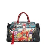 Bolsa Satchel Nicole Lee Estampada Akiko La Belleza