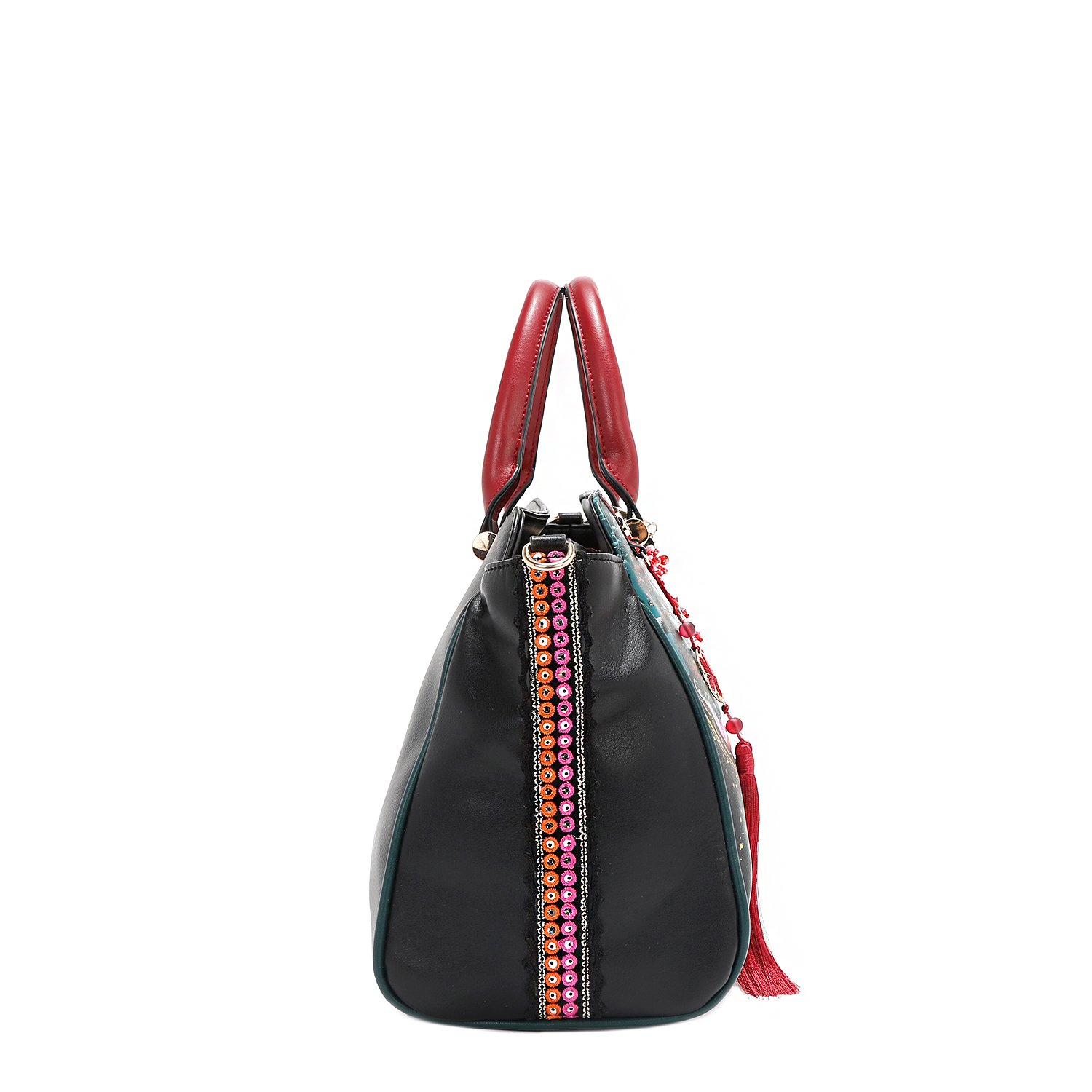 Foto 4 pulgar | Bolsa Satchel Nicole Lee Estampada Akiko La Belleza