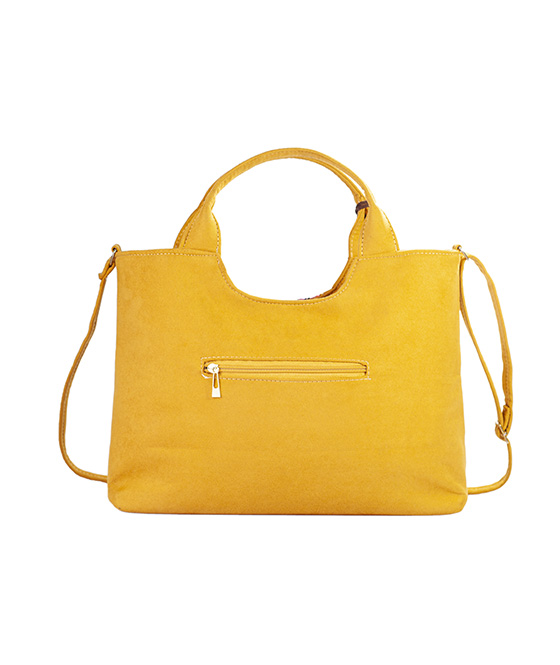 Foto 2 | Bolso A Ángelozano Tipo Satchel De Mujer Con Telar Artesanal Modelo Izamal Color Mostaza