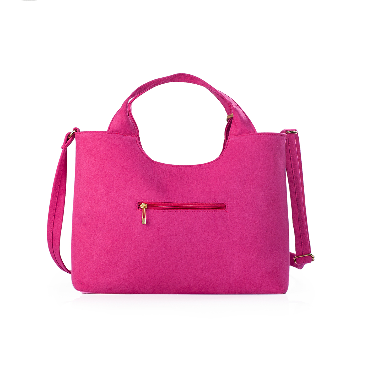Foto 2 | Bolso A Ángelozano Tipo Satchel De Mujer Con Telar Artesanal Modelo Izamal Color Fiusha