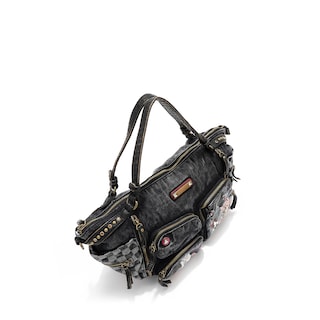 Foto 4 | Bolsa Satchel Nicole Lee Mezclilla Print Family Year