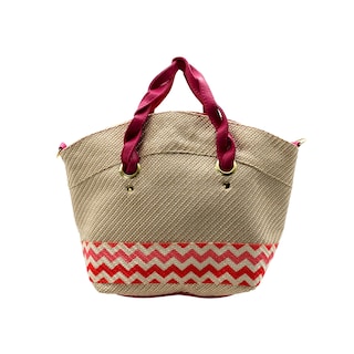 Foto 1 | Bolsa Satchel Exterior Textil Color Beige Para Mujer De Rbbasics