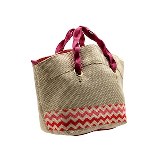 Foto 2 | Bolsa Satchel Exterior Textil Color Beige Para Mujer De Rbbasics