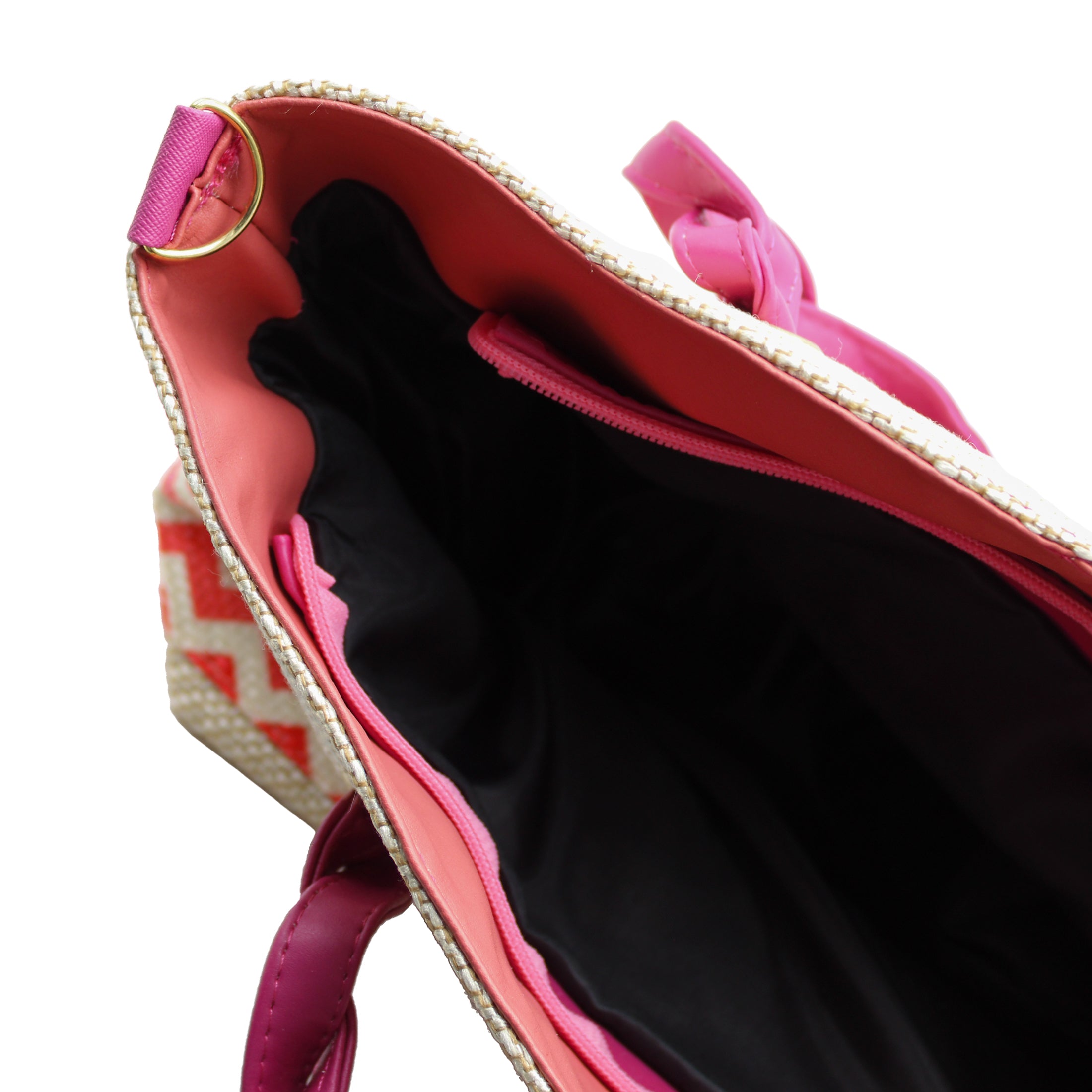 Foto 6 | Bolsa Satchel Exterior Textil Color Beige  Para Mujer De Rbbasics