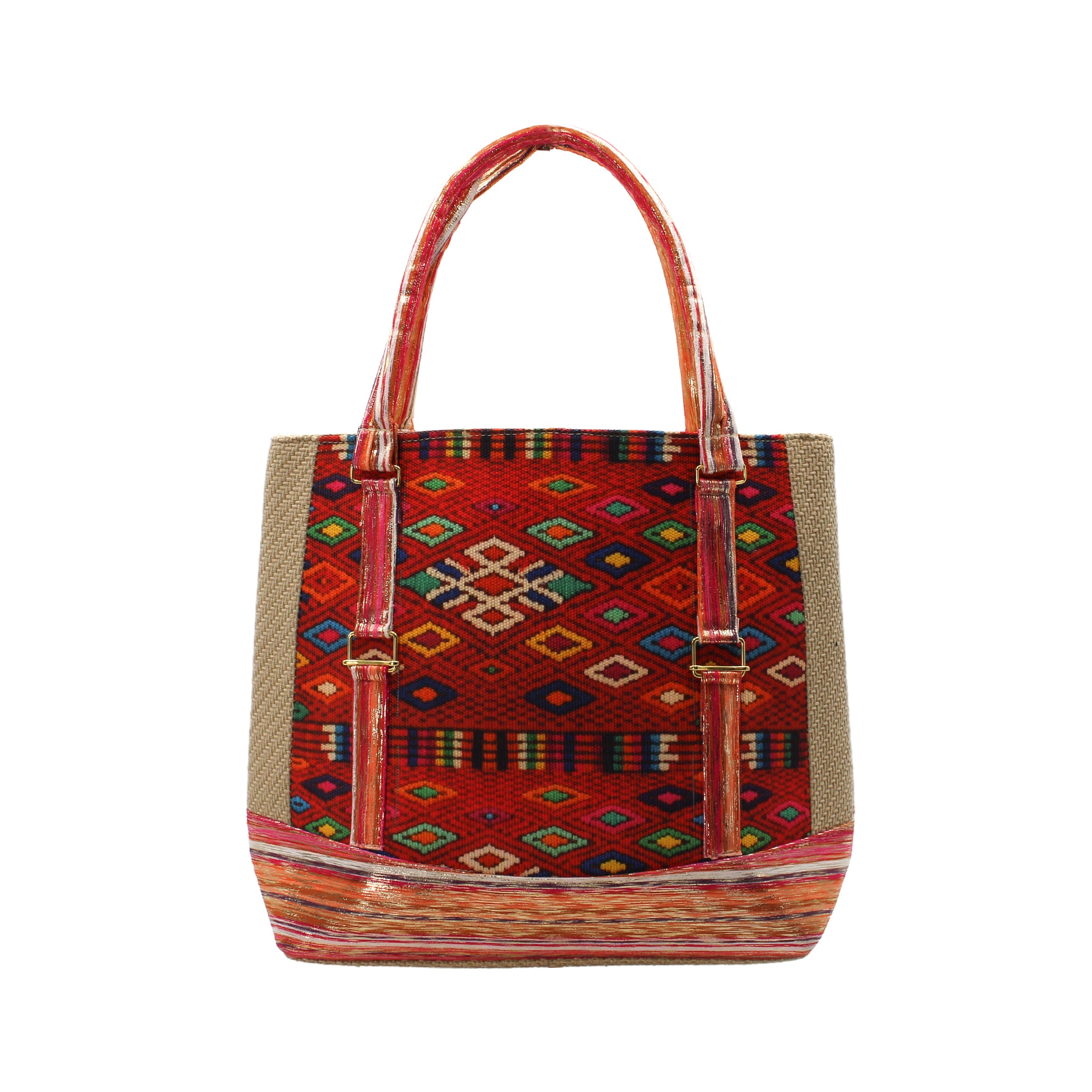 Foto 2 pulgar | Bolsa Satchel Exterior Textil Color Multicolor Para Mujer De Rbbasics