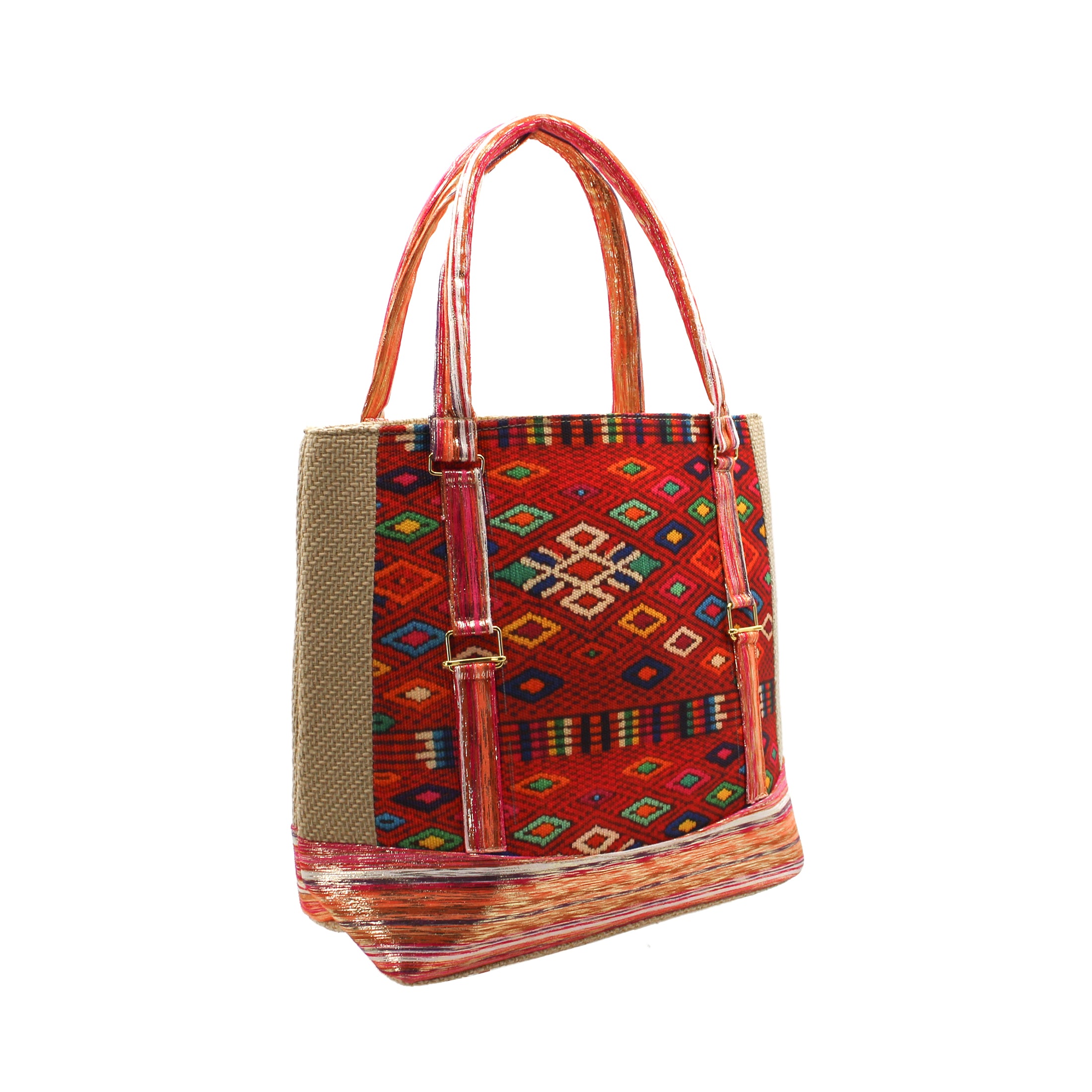 Foto 3 pulgar | Bolsa Satchel Exterior Textil Color Multicolor Para Mujer De Rbbasics