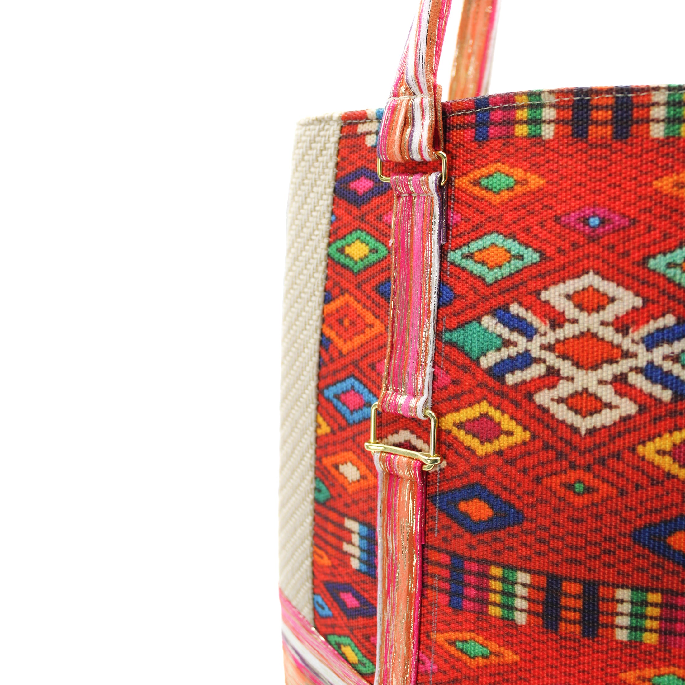 Foto 5 pulgar | Bolsa Satchel Exterior Textil Color Multicolor Para Mujer De Rbbasics