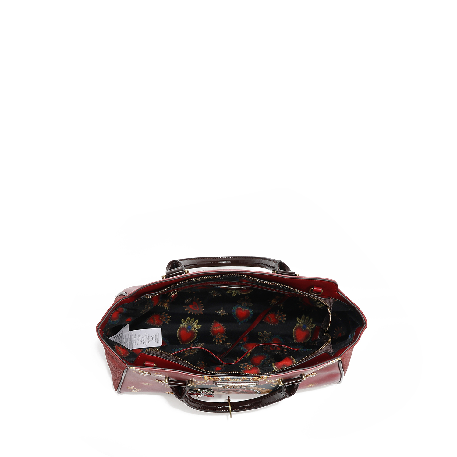 Foto 4 pulgar | Bolsa Satchel De Nicole Lee Estampado The Queen