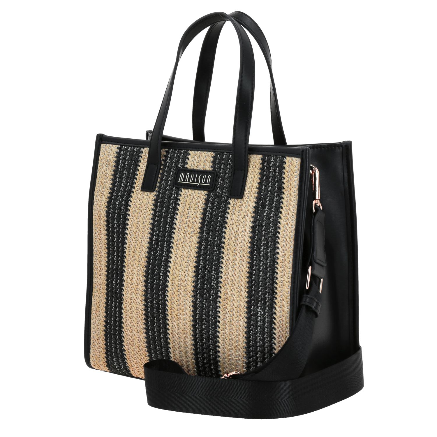 Foto 3 pulgar | Satchel Negro Madison Chepina