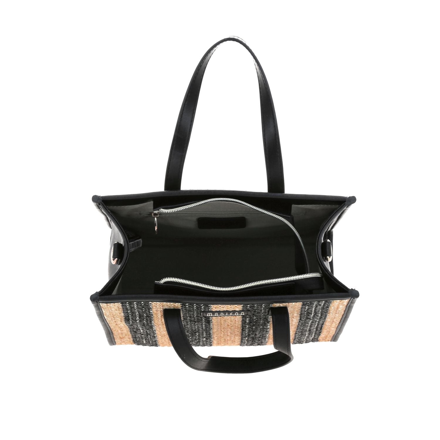 Foto 8 pulgar | Satchel Negro Madison Chepina