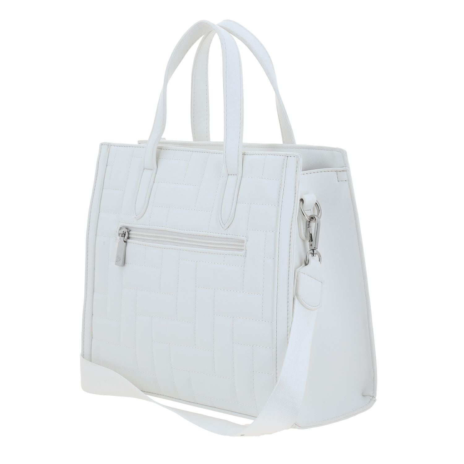 Foto 6 pulgar | Satchel Blanco Gorett Priss