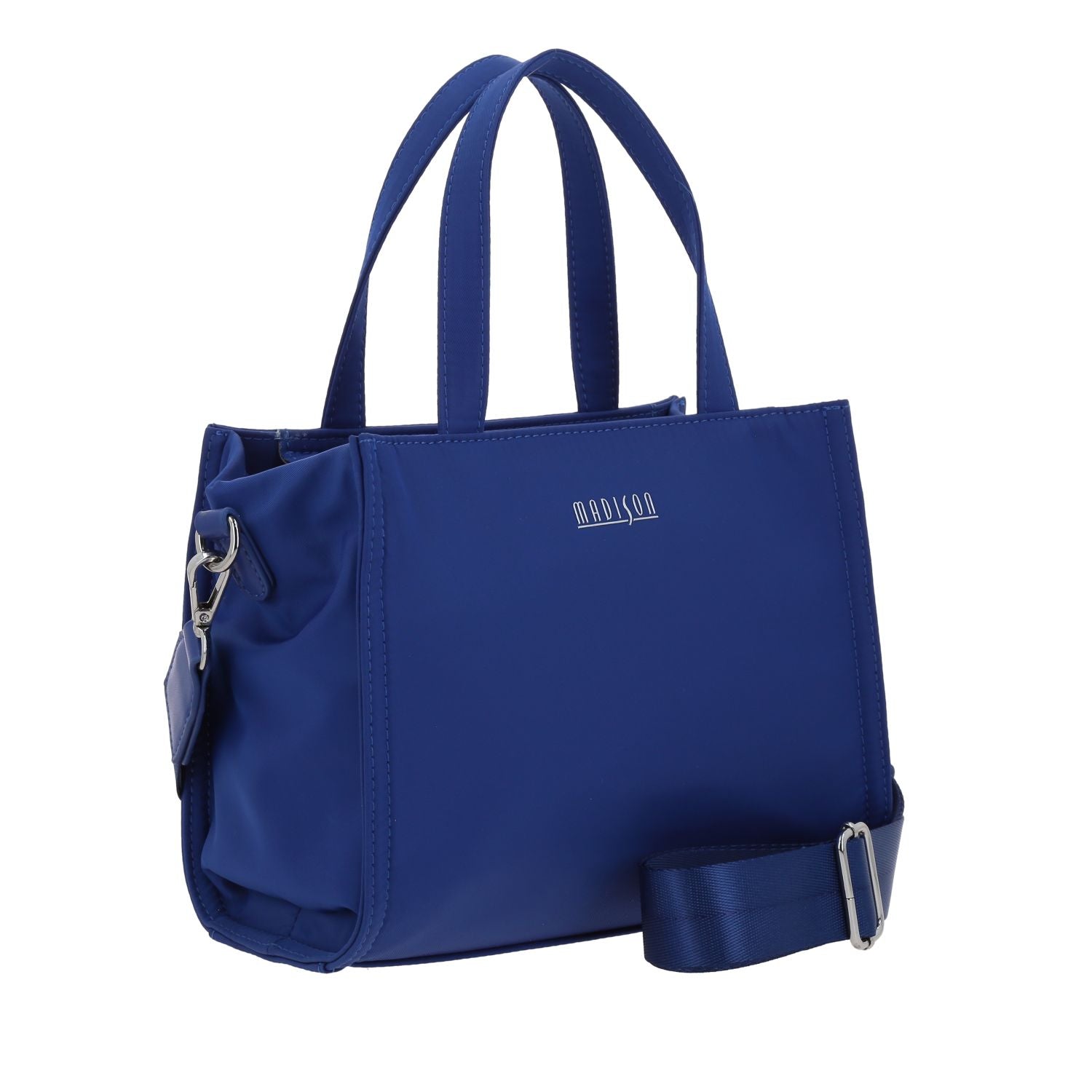 Foto 7 pulgar | Satchel Azul Madison Julia