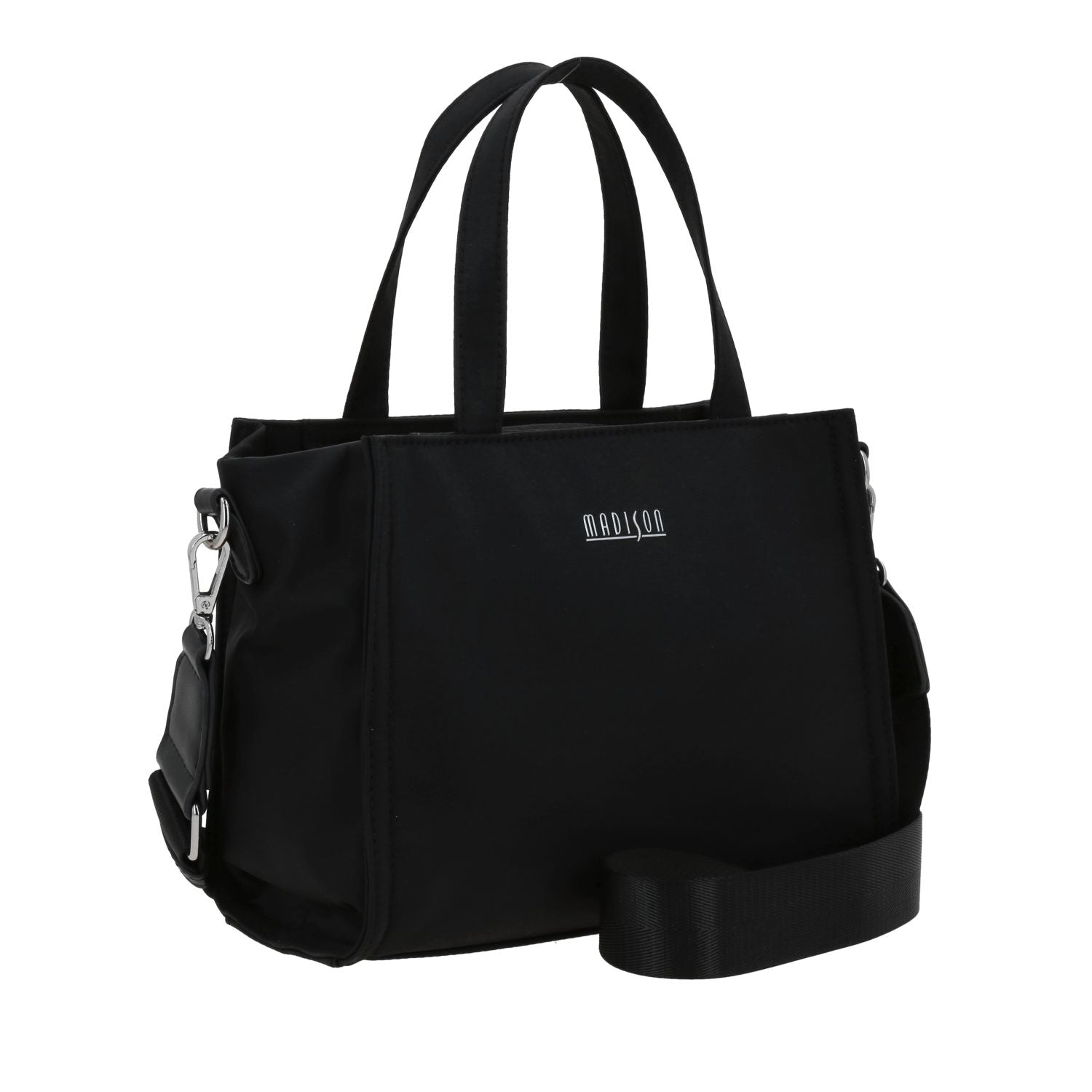 Foto 7 pulgar | Satchel Negro Madison Julia