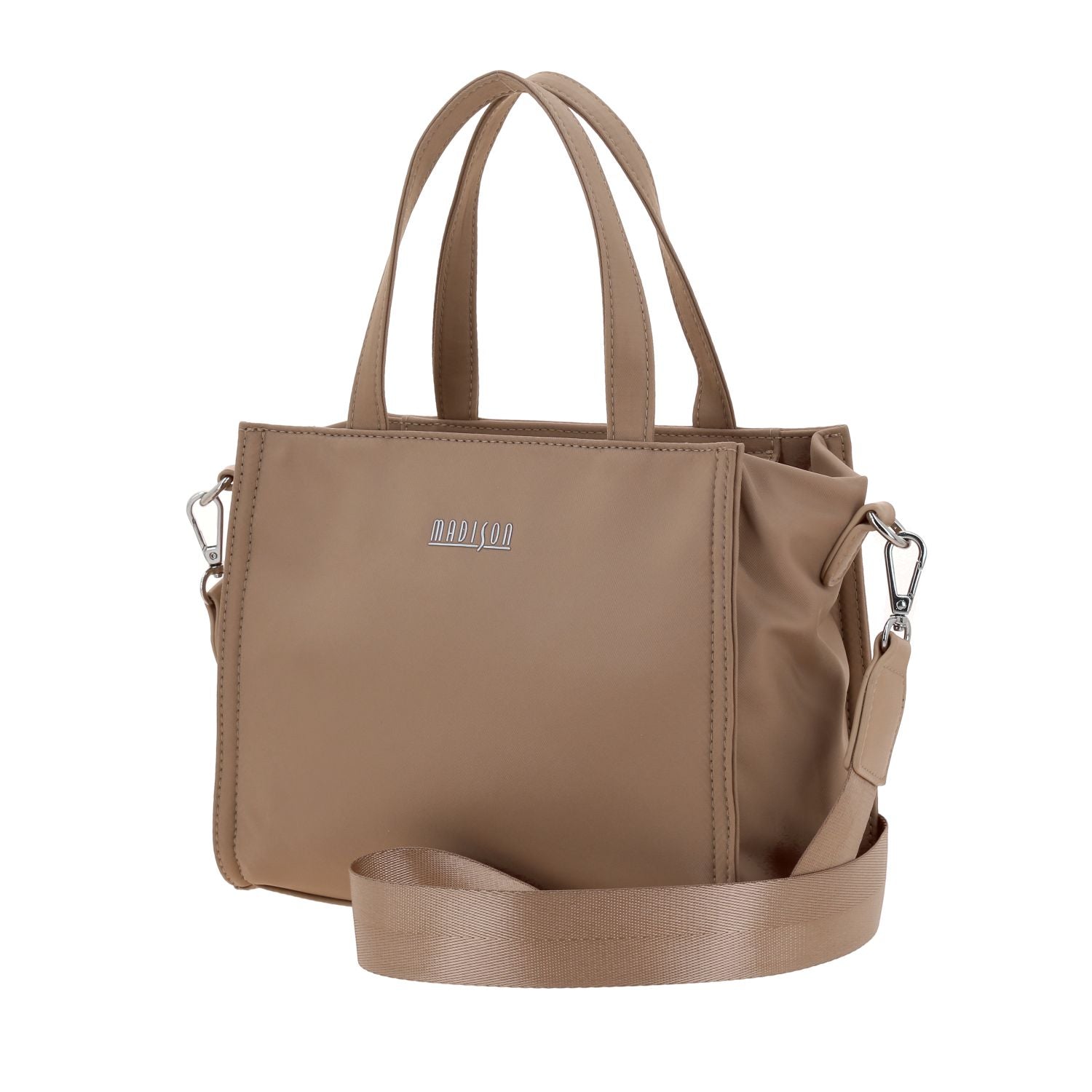 Foto 3 pulgar | Satchel Beige Madison Julia