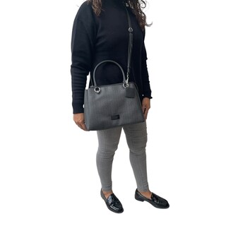 Foto 6 | Bolsa Guess Tote Menville Coal Negra