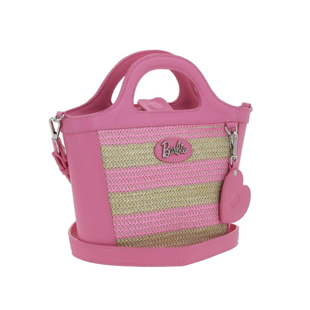 Foto 7 pulgar | Satchel Rosa Barbie By Gorett Raquel Rosa