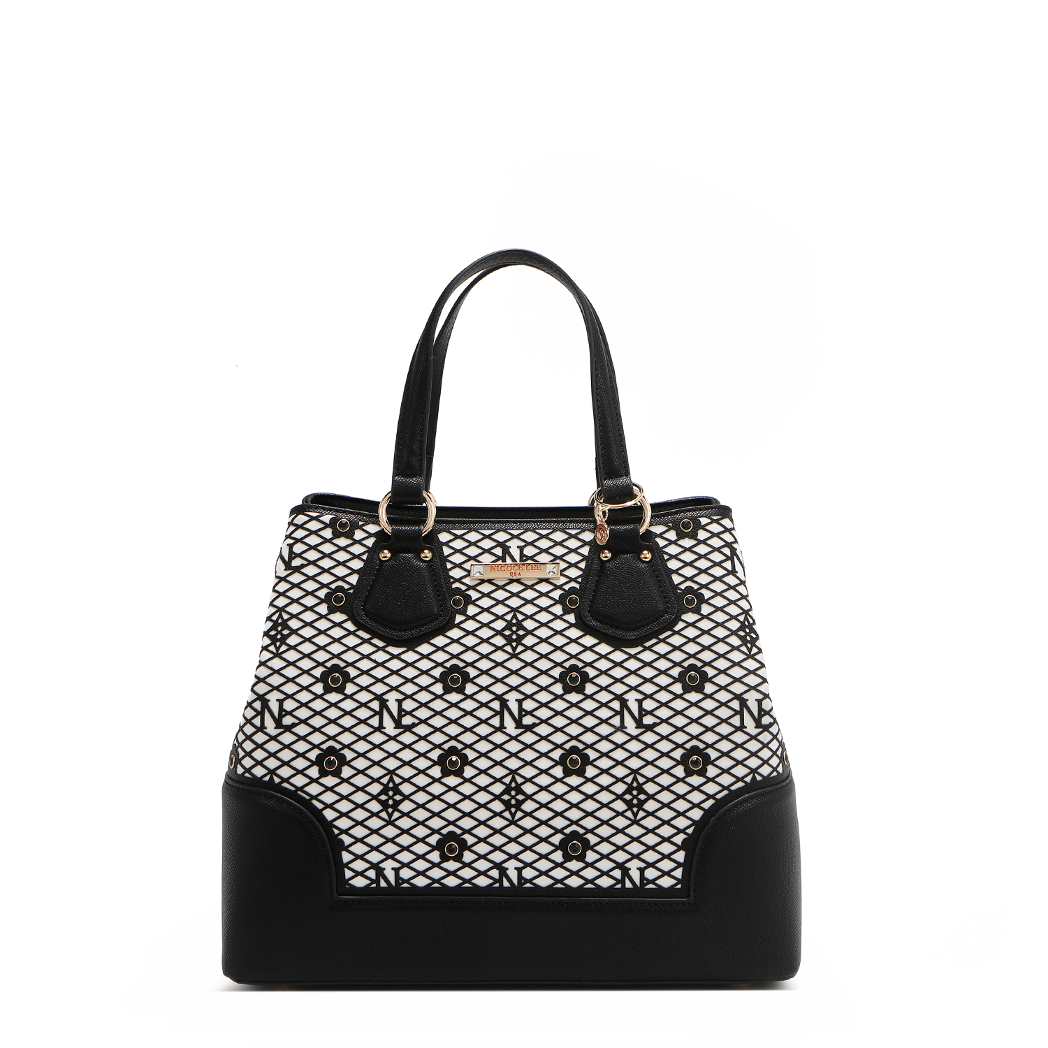 Foto 1 | Bolsa Satchel De Nicole Lee De Corte Laser Y Pedrería