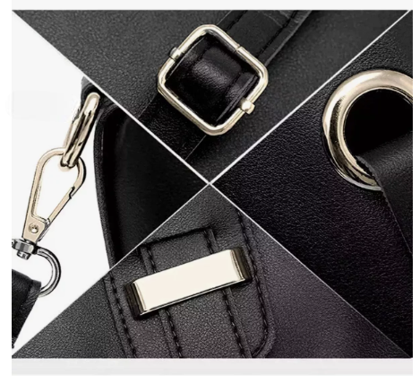 Foto 4 pulgar | Xtellar Set 3 Bolsas Bandolera Mujer Cosmetiquera Cartera Borla