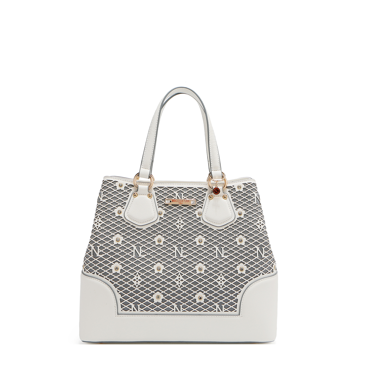 Foto 1 | Bolsa Satchel De Nicole Lee De Corte Laser Y Pedrería