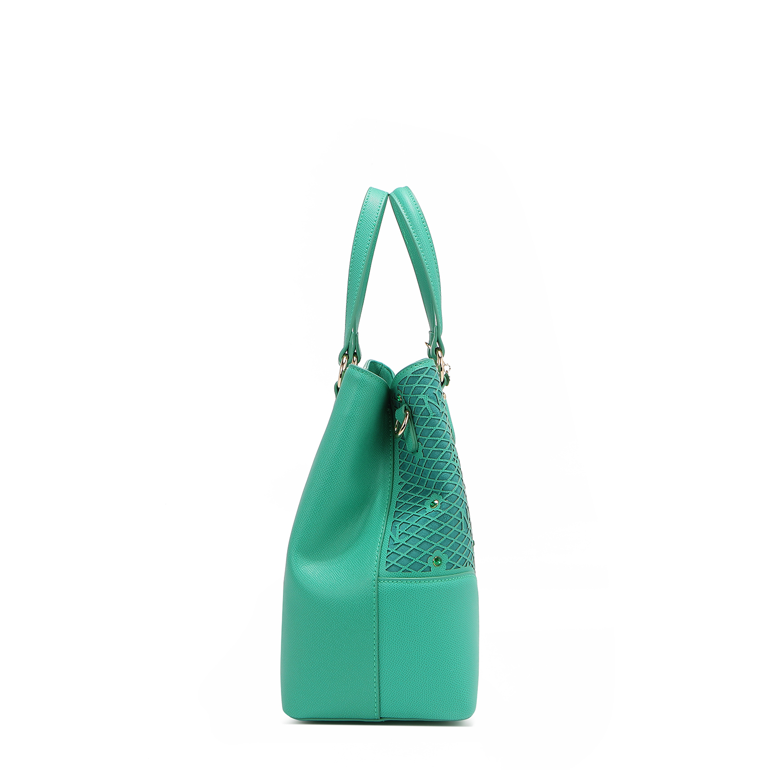 Foto 4 pulgar | Bolsa Satchel De Nicole Lee De Corte Laser Y Pedrería