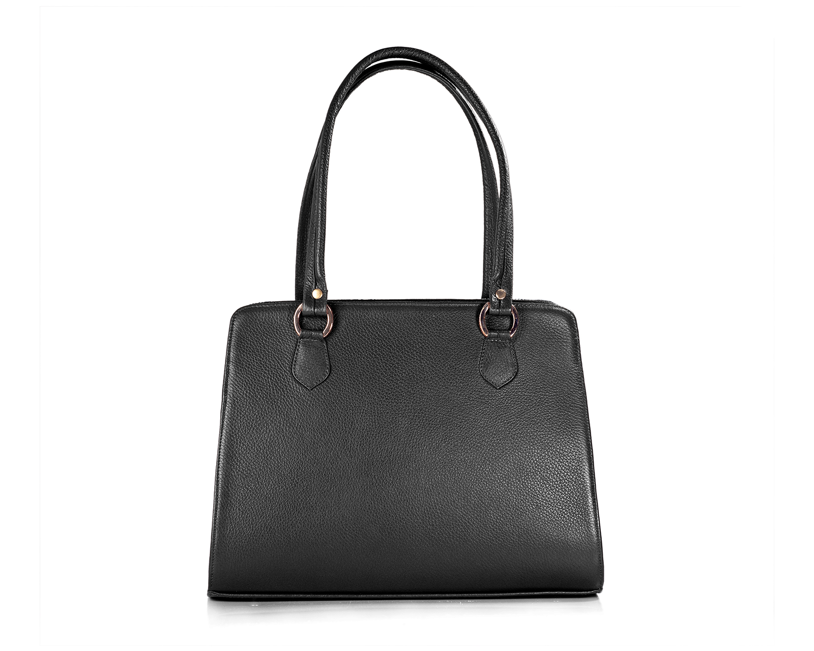 Foto 4 pulgar | Bolso Satchel A Ángelozano De Piel Vacuna Con Telar Artesanal, Modelo Salma