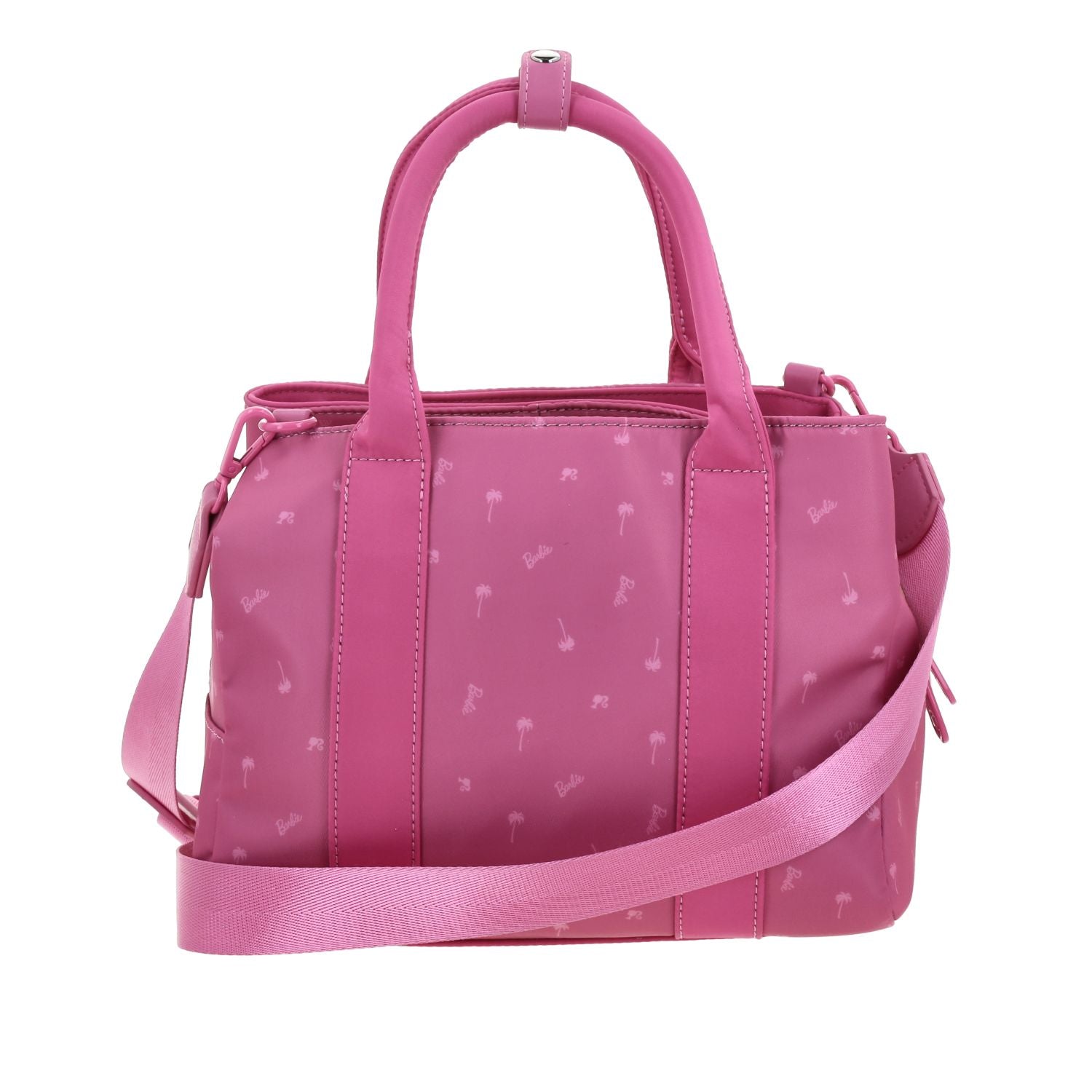 Foto 5 pulgar | Bolso Satchel Rosa Barbie By Gorett Lor