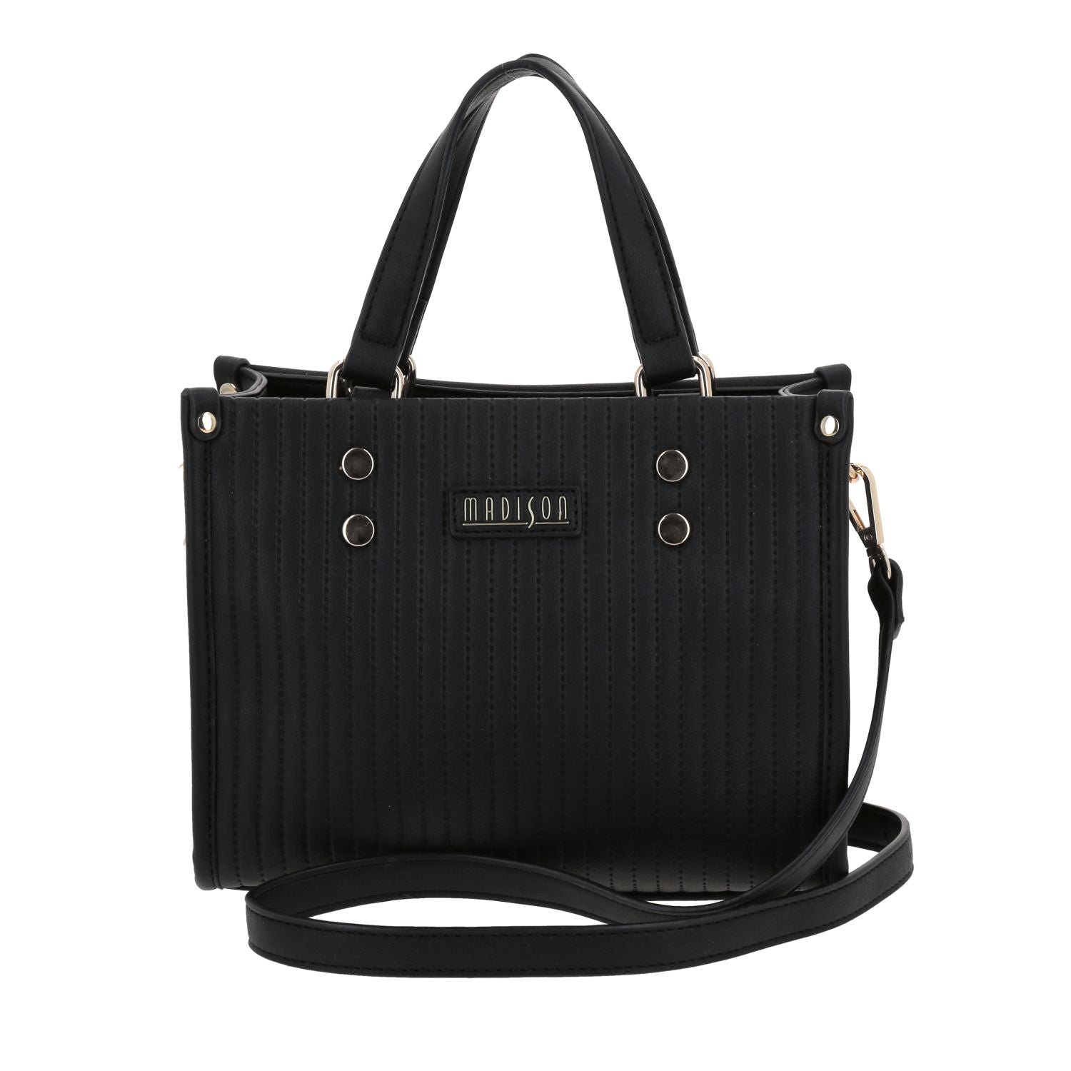Bolso Satchel  Negro Madison Lourdes
