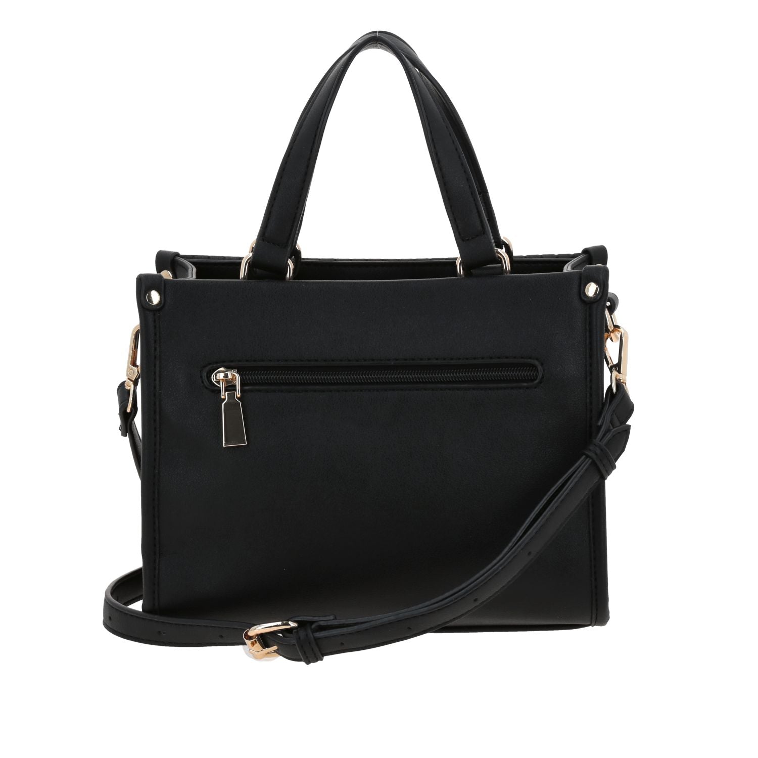 Foto 5 pulgar | Bolso Satchel  Negro Madison Lourdes