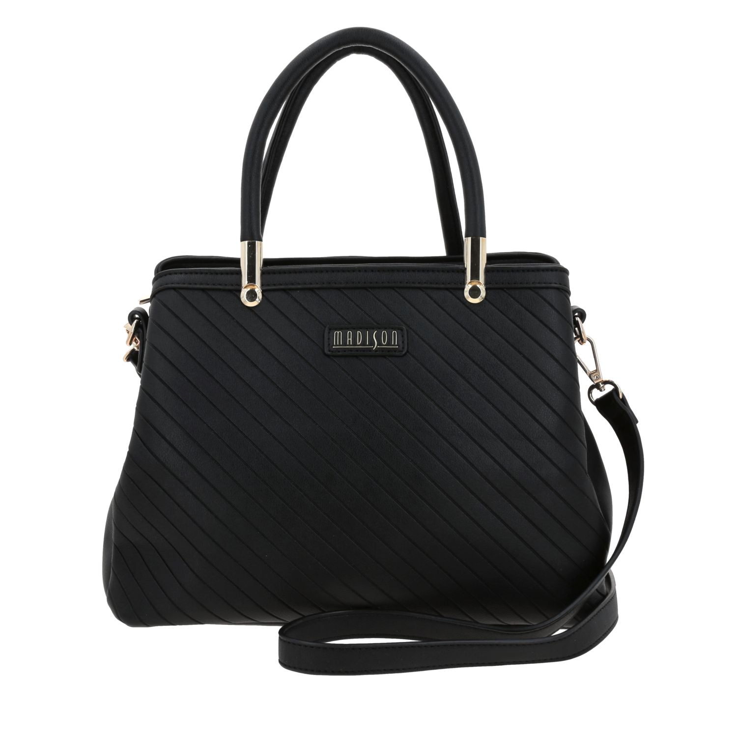 Bolso Satchel En Negro Madison Player